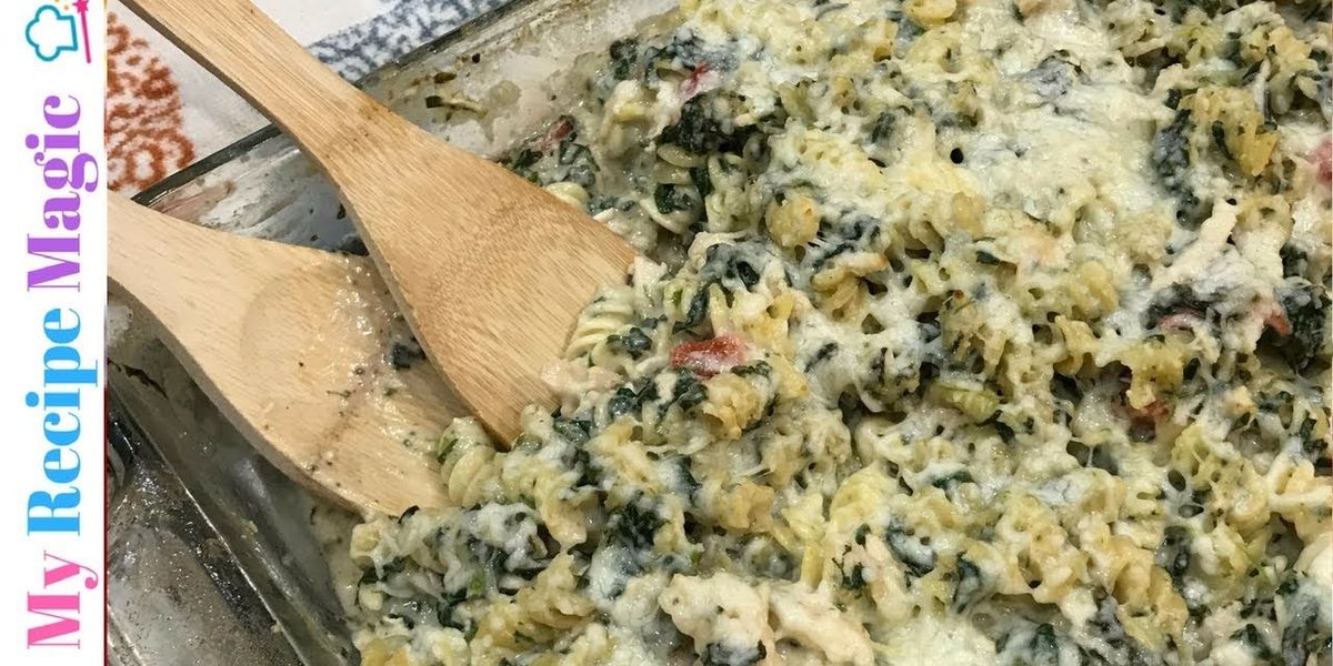 Dump & Bake Chicken Caesar Pasta