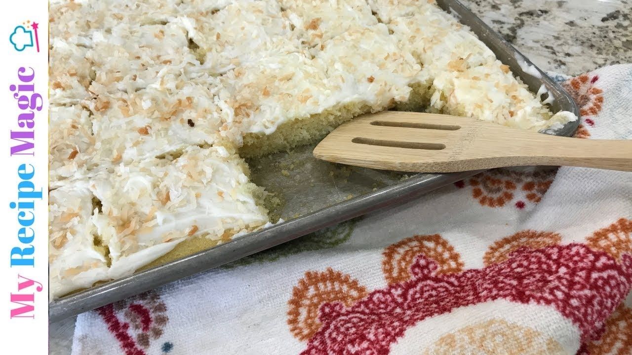 Coconut Lime Sheet Cake
