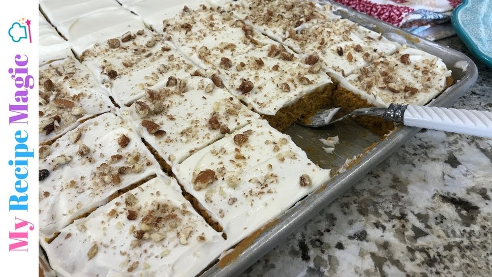 Pumpkin Spice Sheet Cake