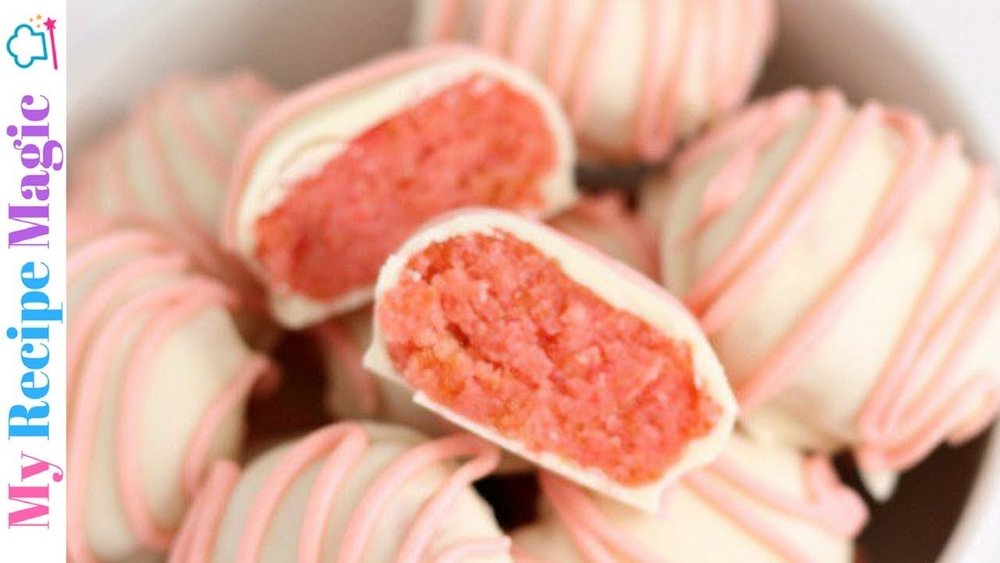 Strawberry Lemonade Cake Bites