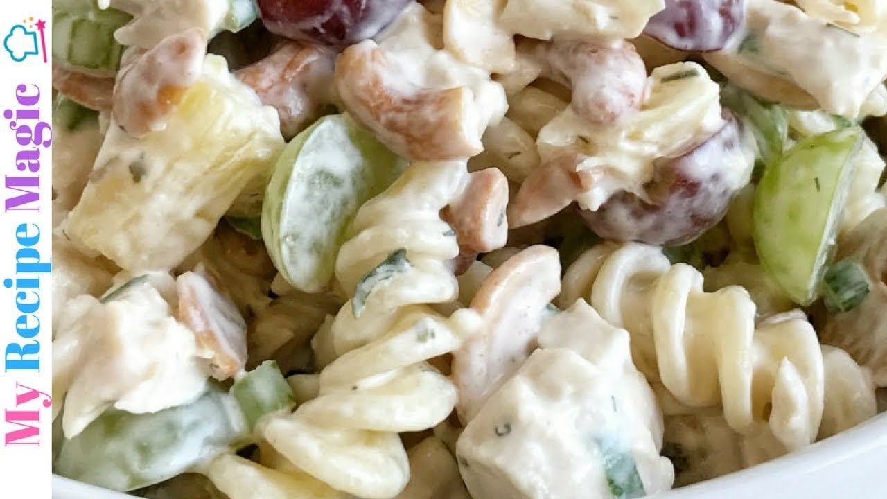 Fruity Cashew Chicken Pasta Salad