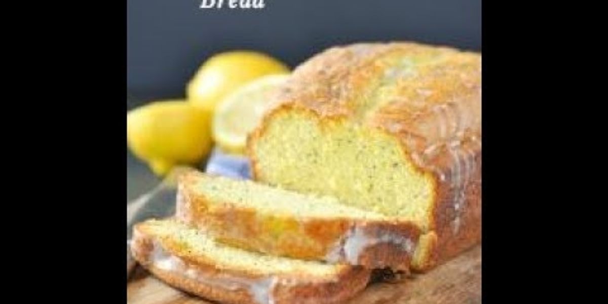 Easy Glazed Lemon Poppy Seed Bread