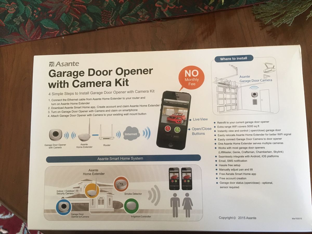 Asante Garage Door Opener And Wi Fi Camera Review For Homes