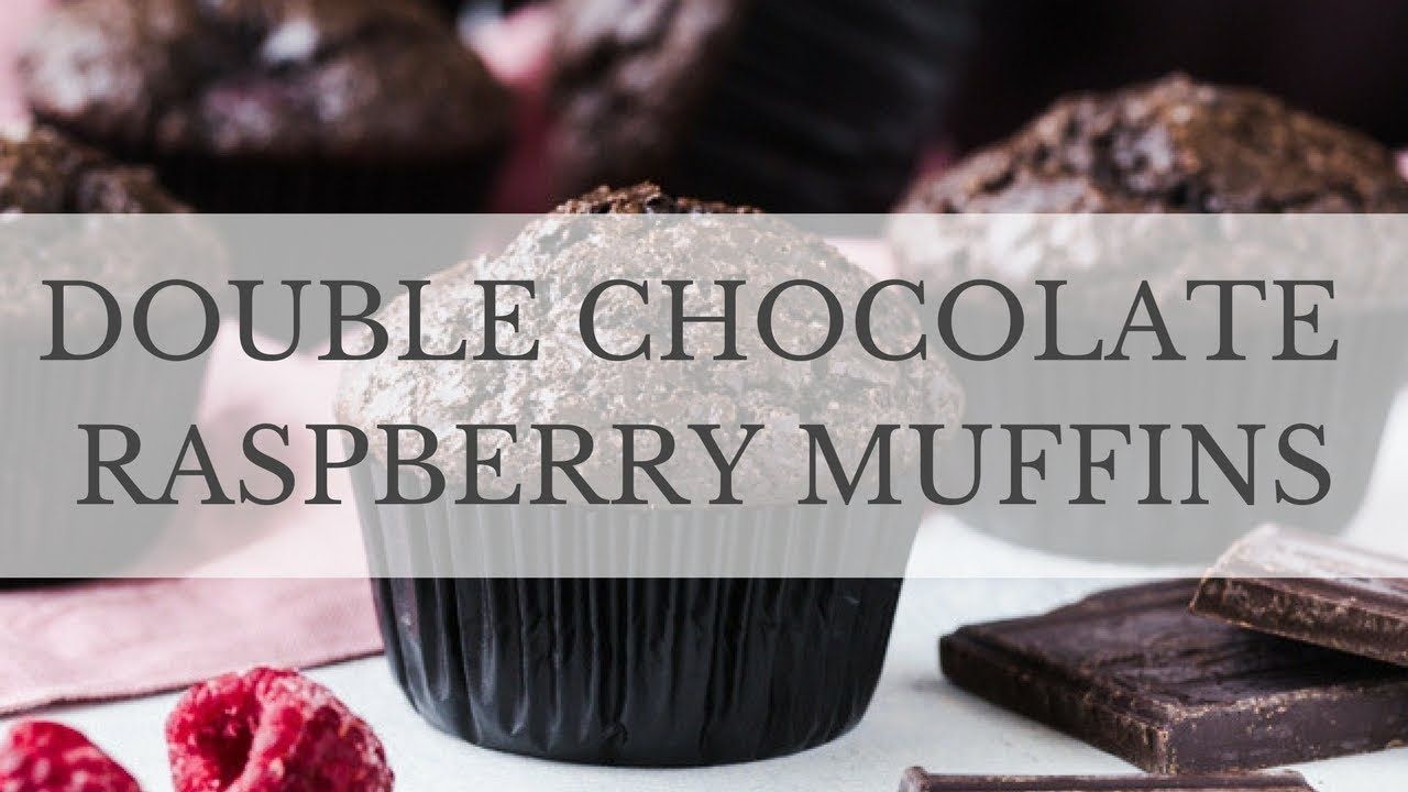 Double Chocolate Muffins with Raspberries