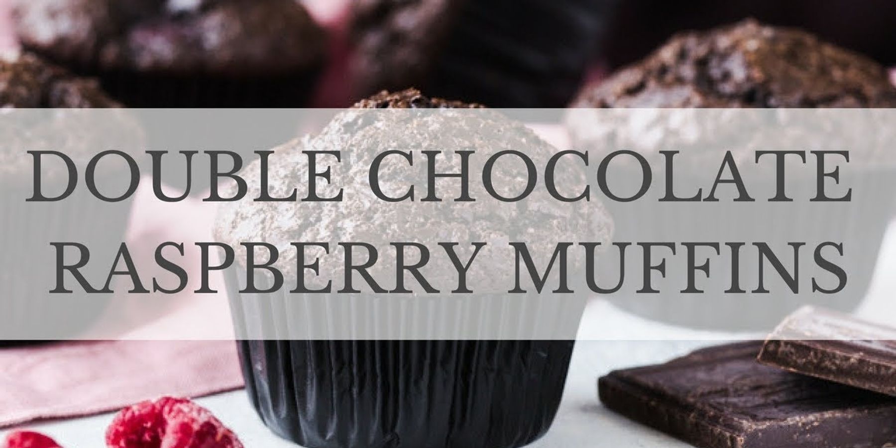 Double Chocolate Muffins with Raspberries