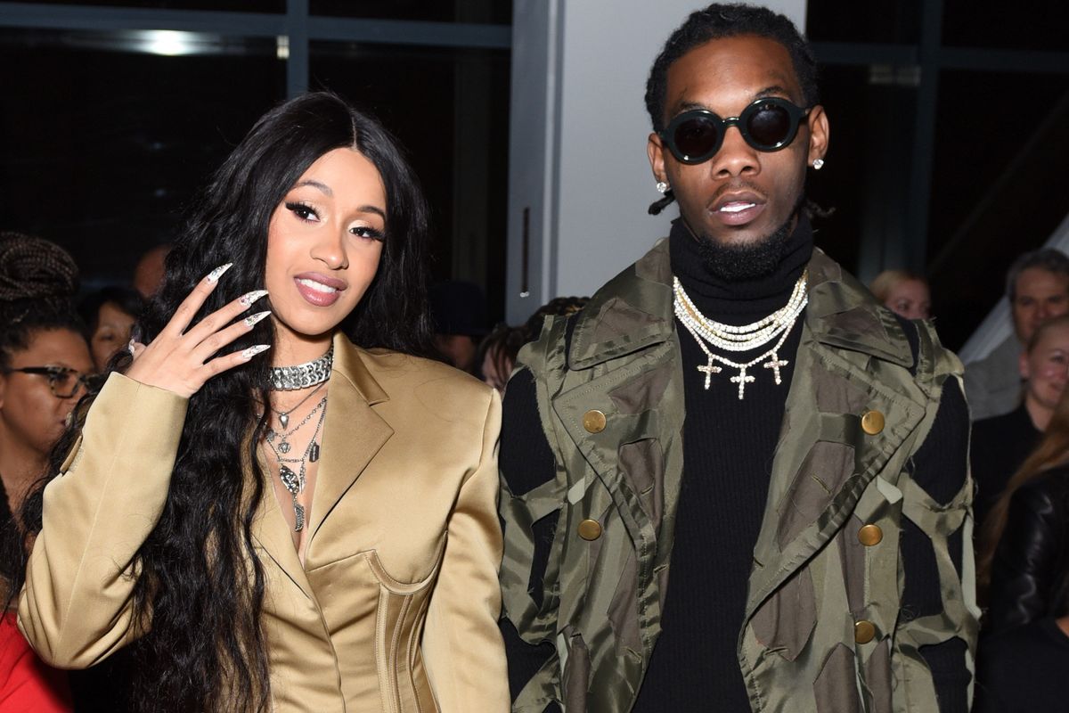 Migos' Offset Smoked Weed Front Row at Prabal Gurung - PAPER