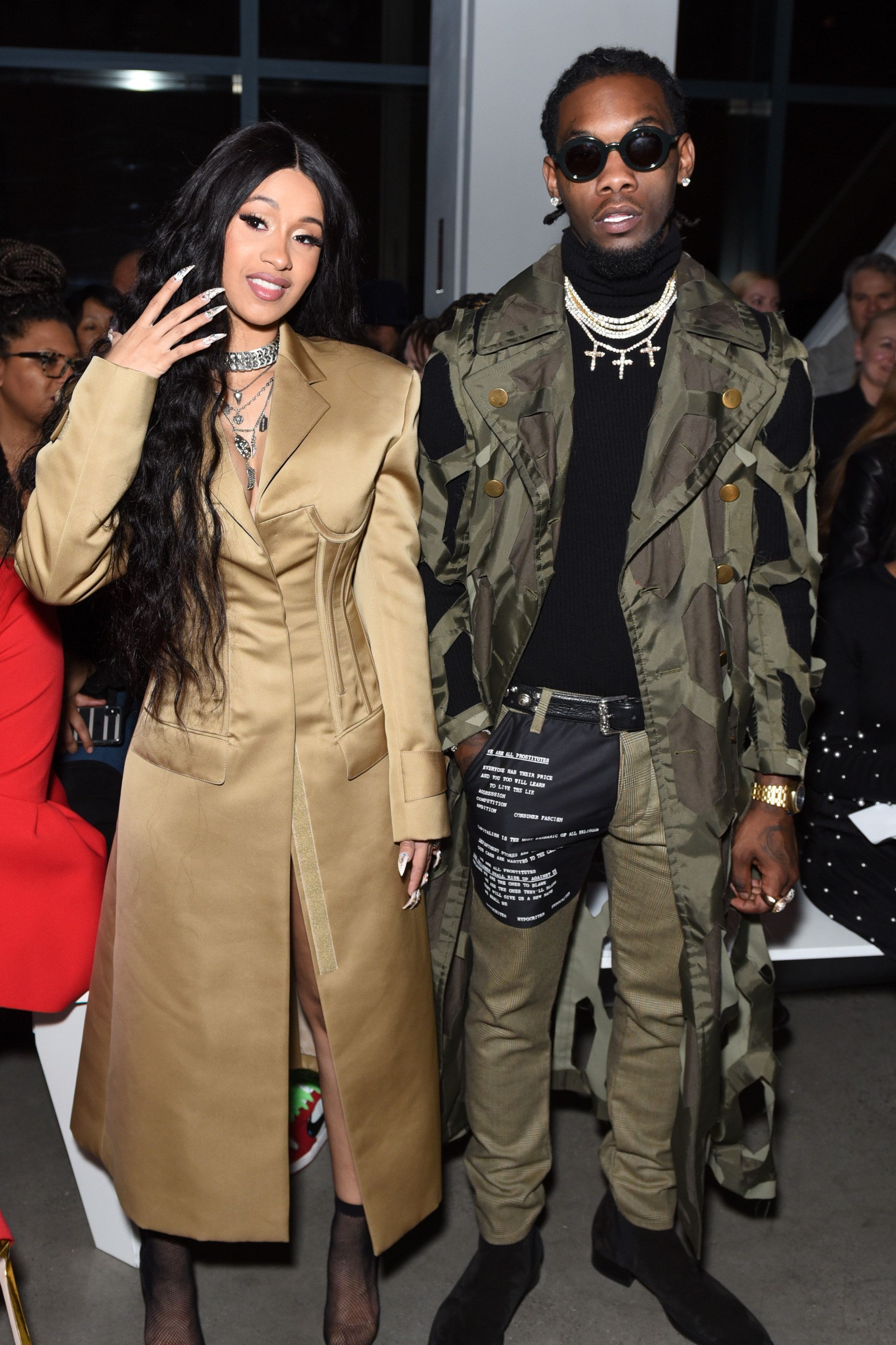 Migos Offset Smoked Weed Front Row at Prabal Gurung PAPER Magazine