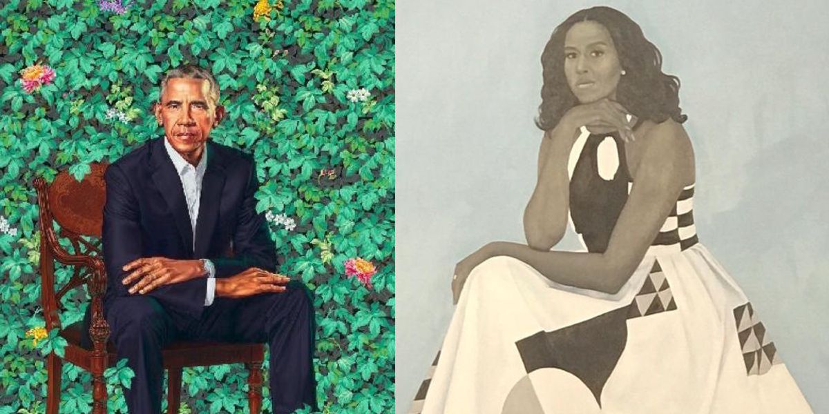 Barack and Michelle Obama's Official Portraits Have Arrived
