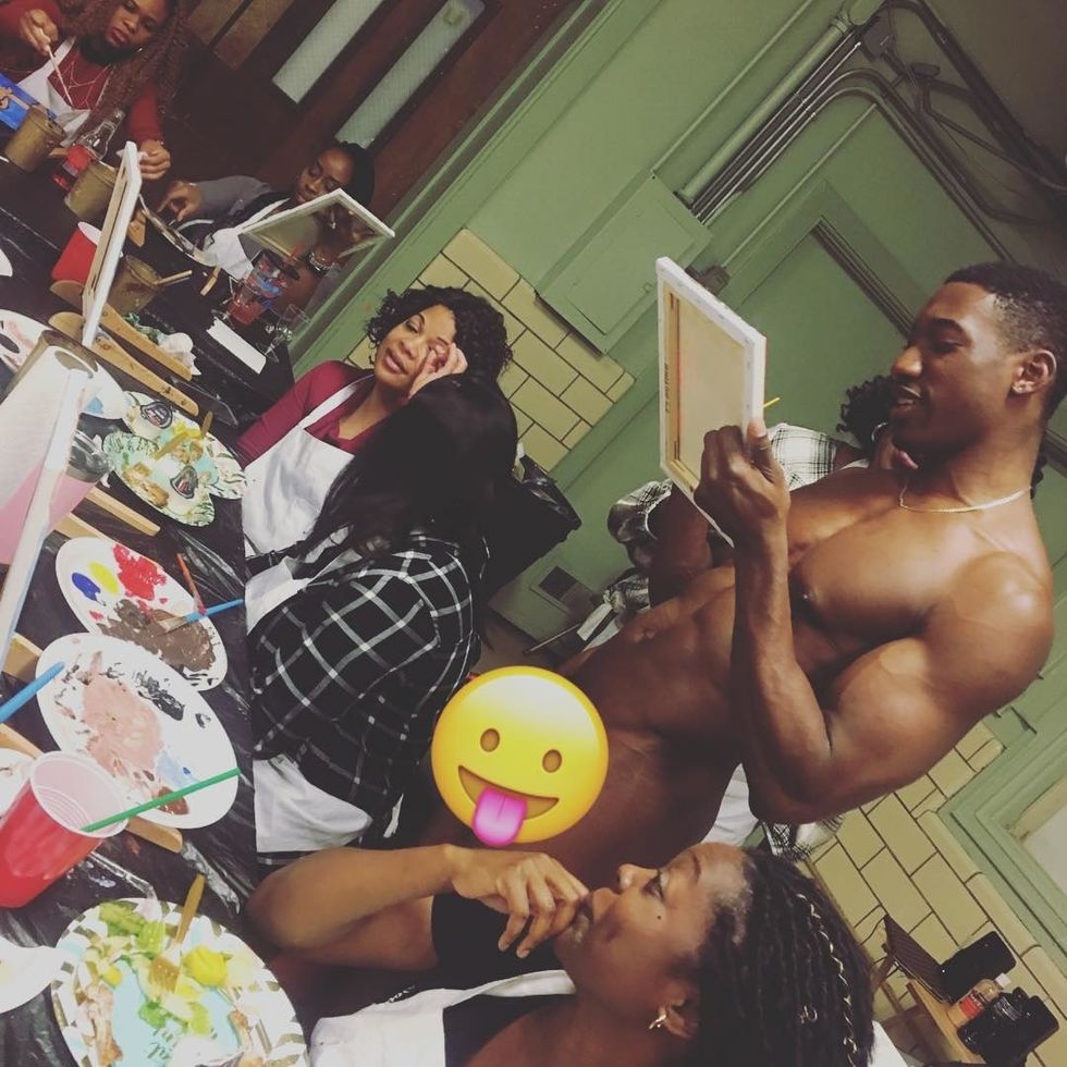 Booze & Nudes: I Took A Sip & Paint Class Full Of Naked Men - xoNecole