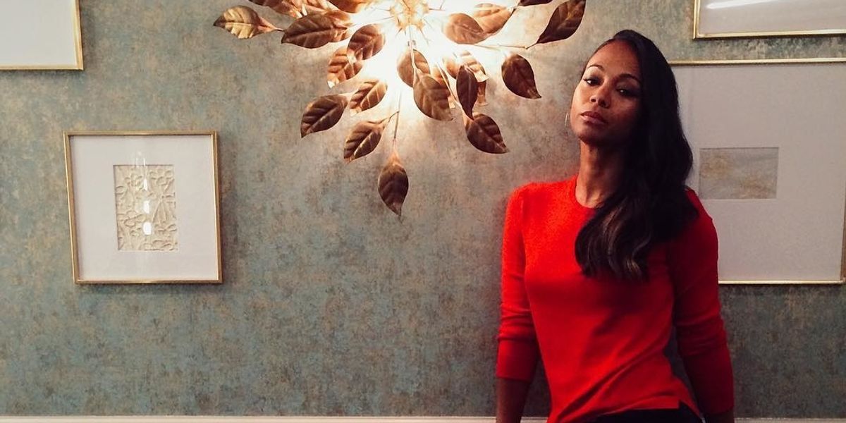Zoe Saldana Is Doing Her Own Hair And Makeup Because Hollywood Glam Has Failed Her
