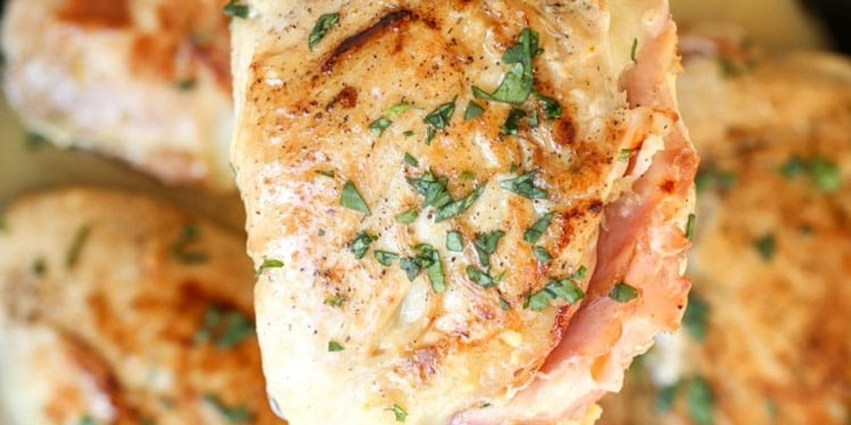 Ham Cheese Stuffed Chicken Breast In Sauce My Recipe Magic