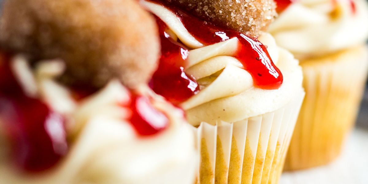 Jam Doughnut Cupcakes My Recipe Magic