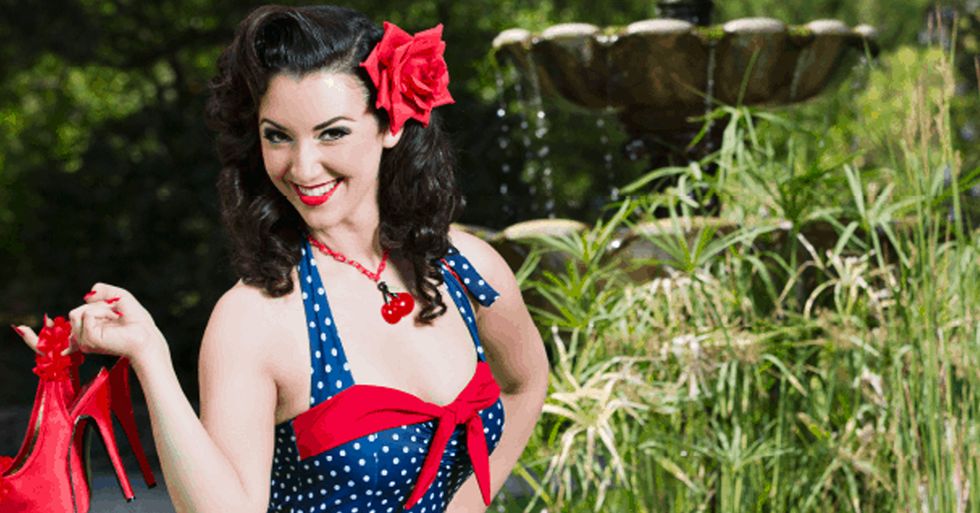 These 'PinUp' girls entertain veterans with burlesque shows and sexy