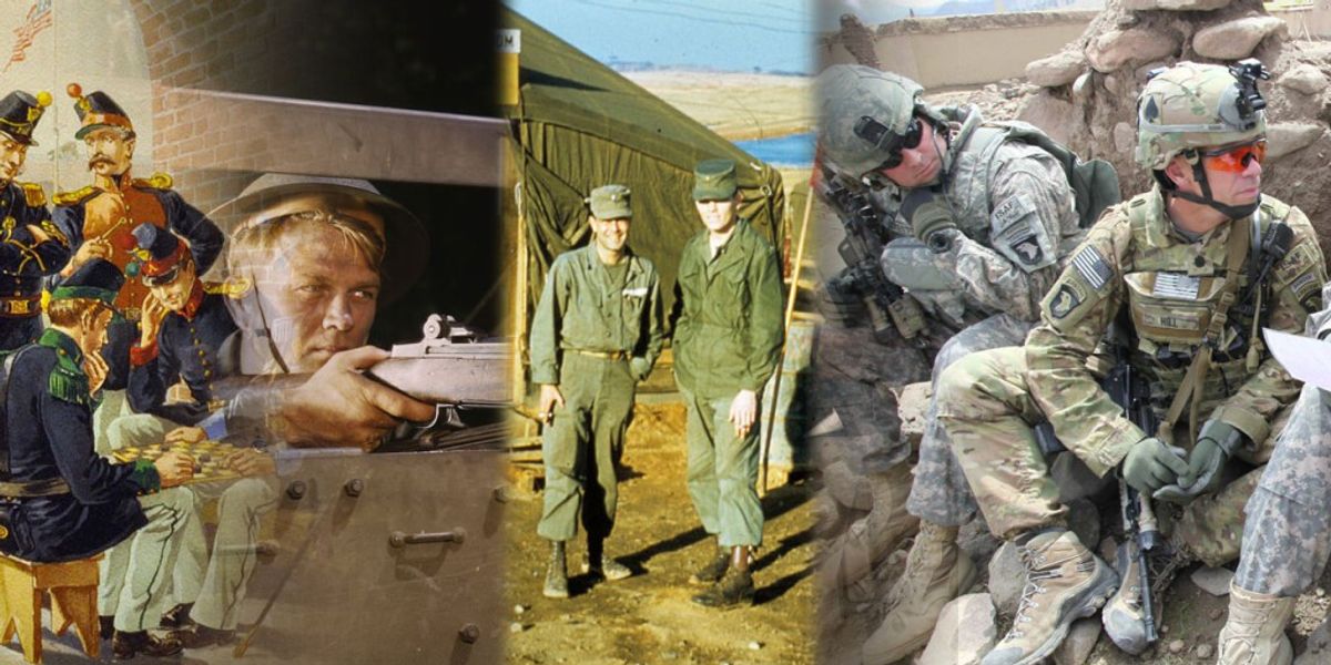 24 photos revealing the striking changes to Army uniforms over the