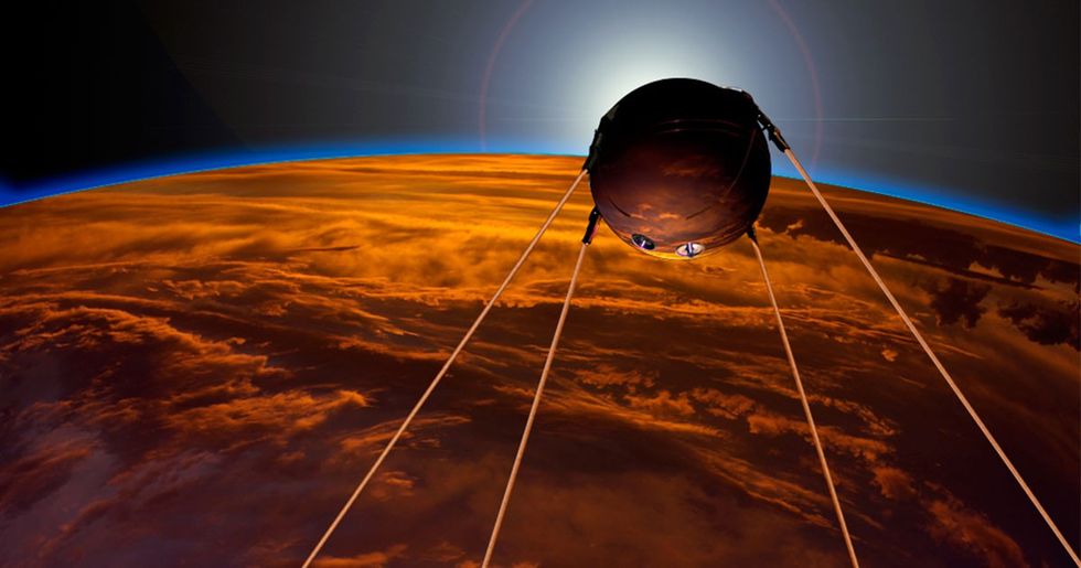 The Soviets' 1957 launch of Sputnik (sort of) inspired the creation of