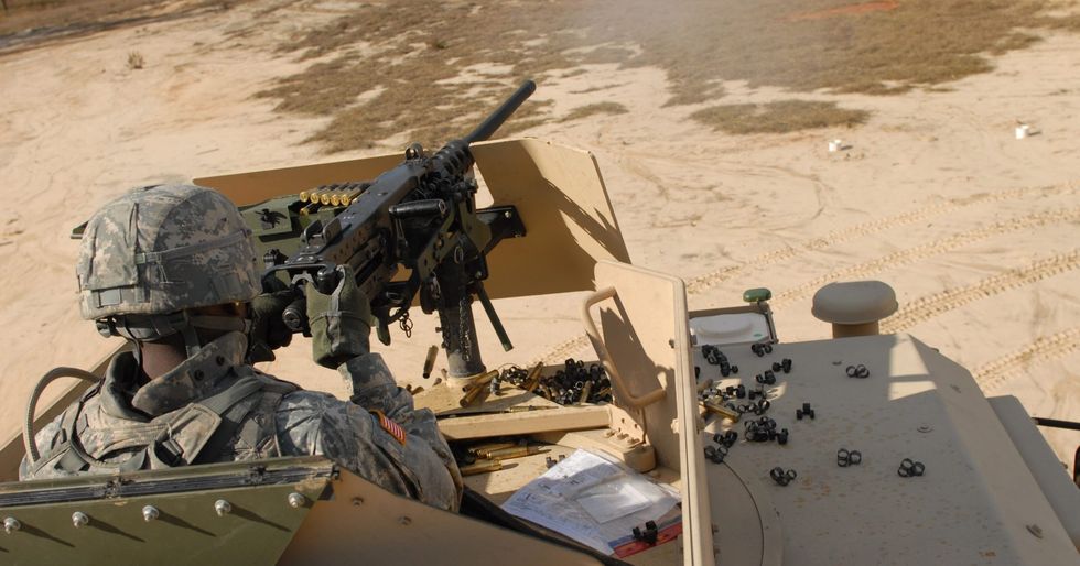 The Army found an M2 .50 caliber machine-gun still shooting perfectly