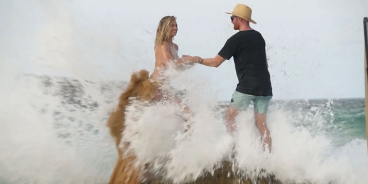 Kate Upton Fell Naked Into the Sea During a Photoshoot