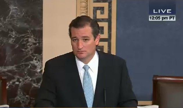 WATCH LIVE: Ted Cruz's Anti-Obamacare Speech On The Floor Of The Senate ...