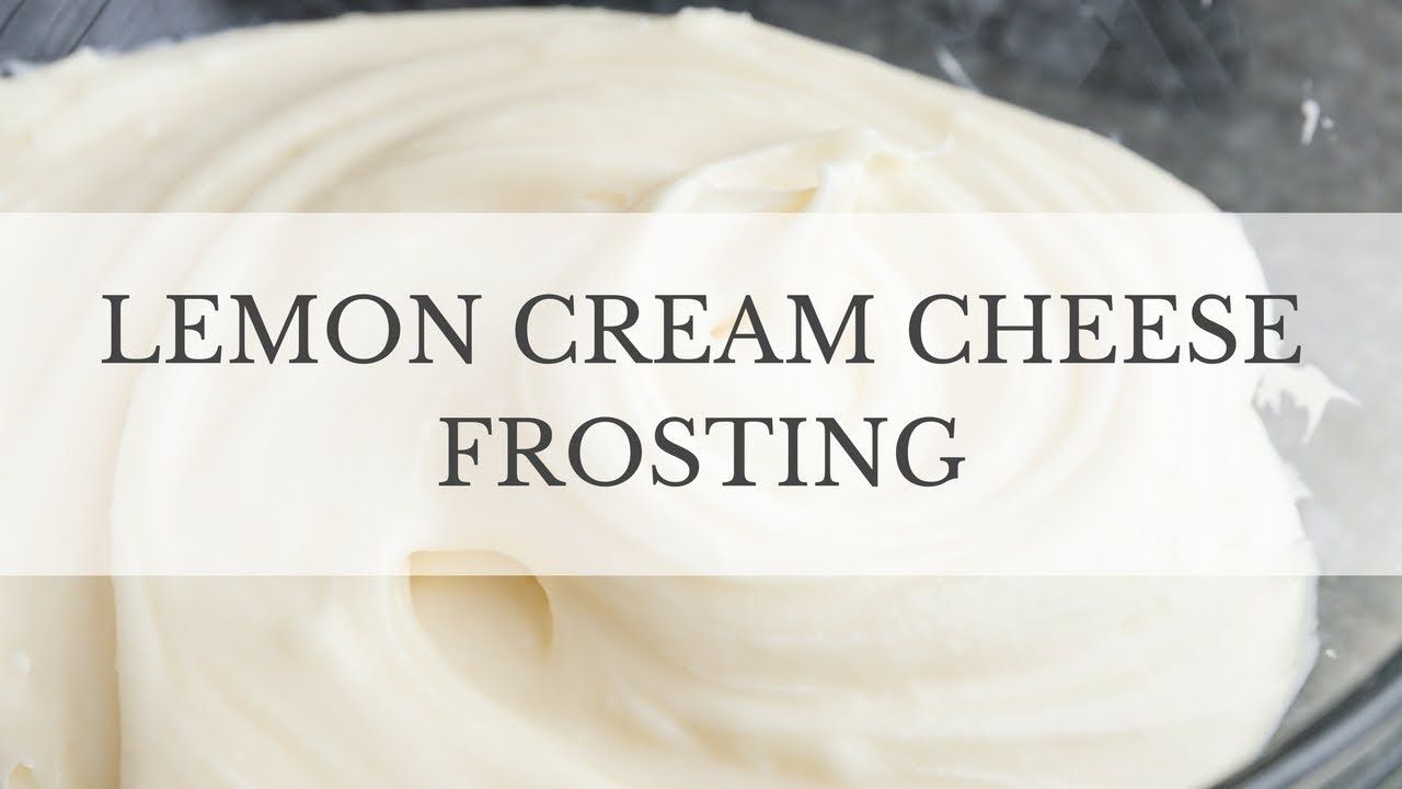 Lemon Cream Cheese Frosting