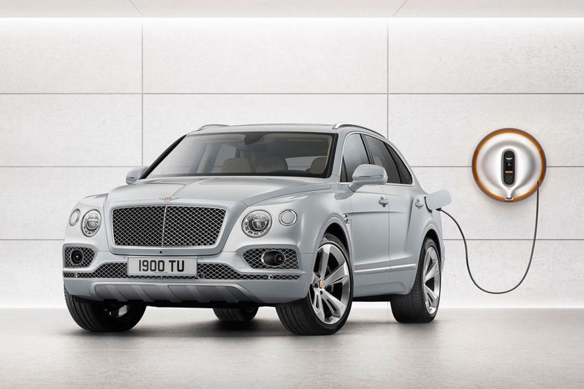 Bentley's first plug-in hybrid has a charger designed to be 'a piece of art'