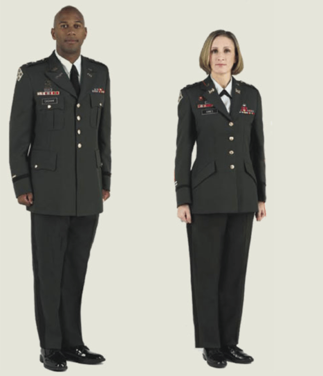 army officer dress blues