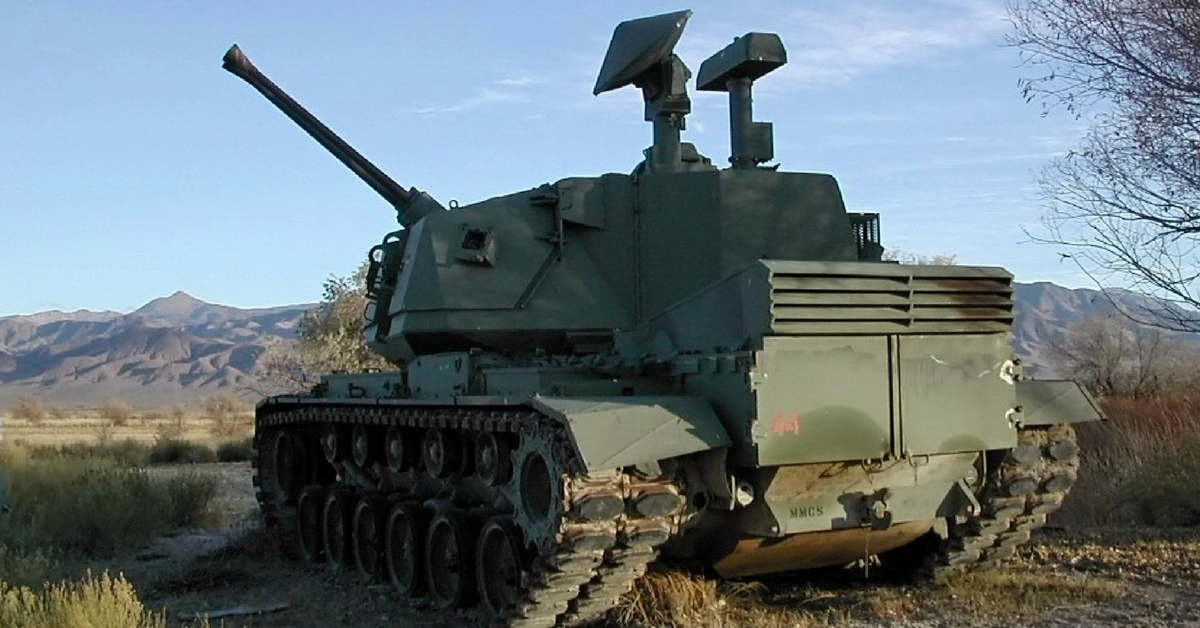 modern anti air american tank