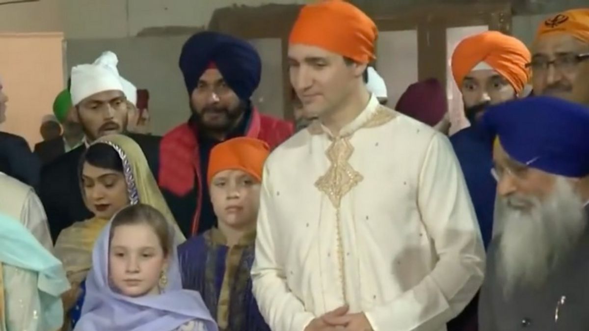 India Is Growing Weary Over Justin Trudeau's Sartorial Slip-Ups During His Visit