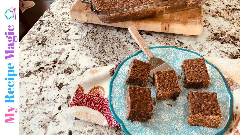 Chocolate Peanut Butter Rice Krispies Bars
