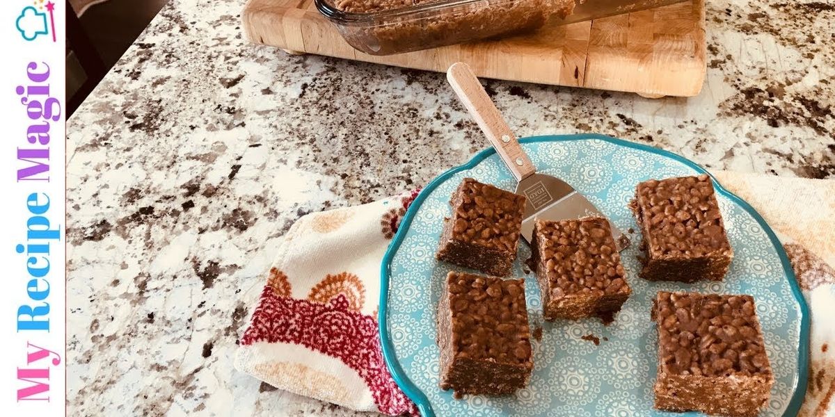 Chocolate Peanut Butter Rice Krispies Bars