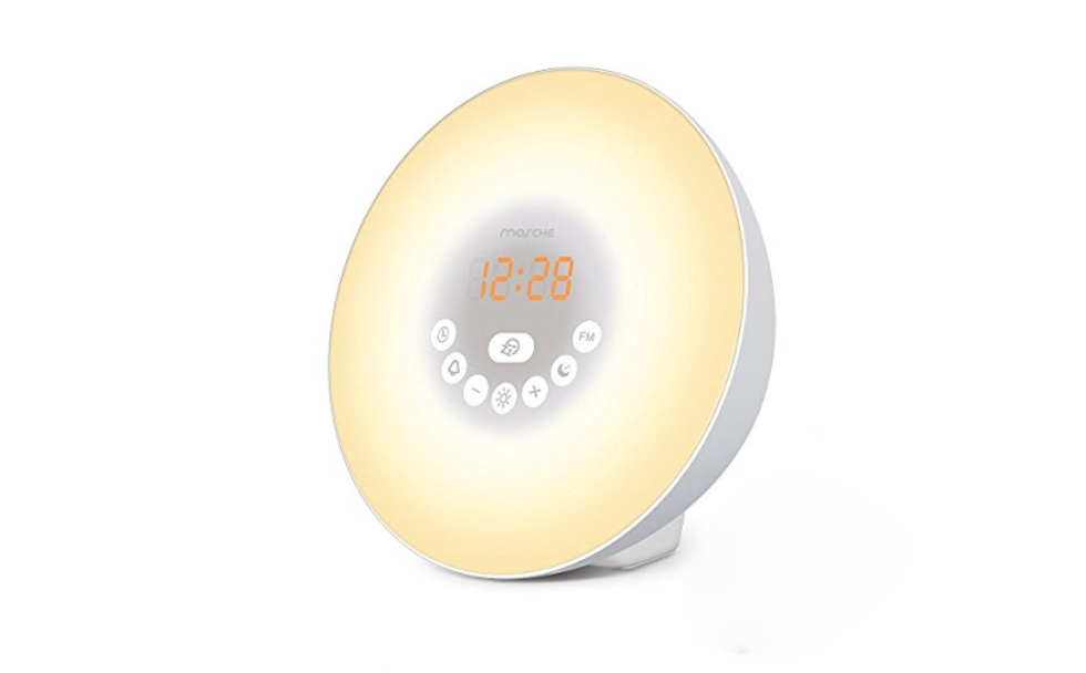This alarm clock simulates the sunrise so you wake up feeling fresh for the day