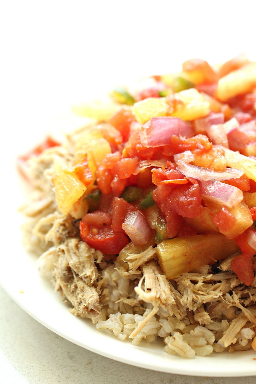 Slow Cooker Caribbean Jerk Pork and Salsa - My Recipe Magic