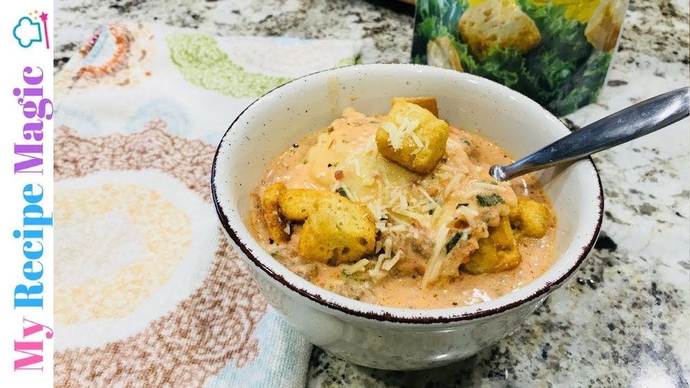 Tuscan Ravioli Soup