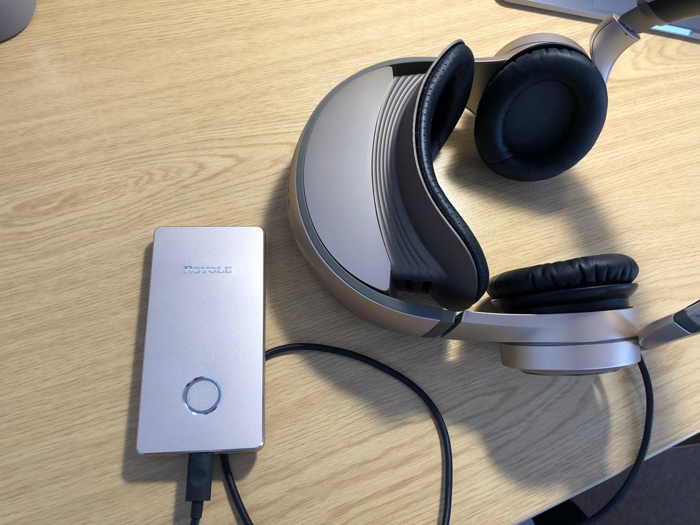 a photo of Royole Moon Headset on a desktop
