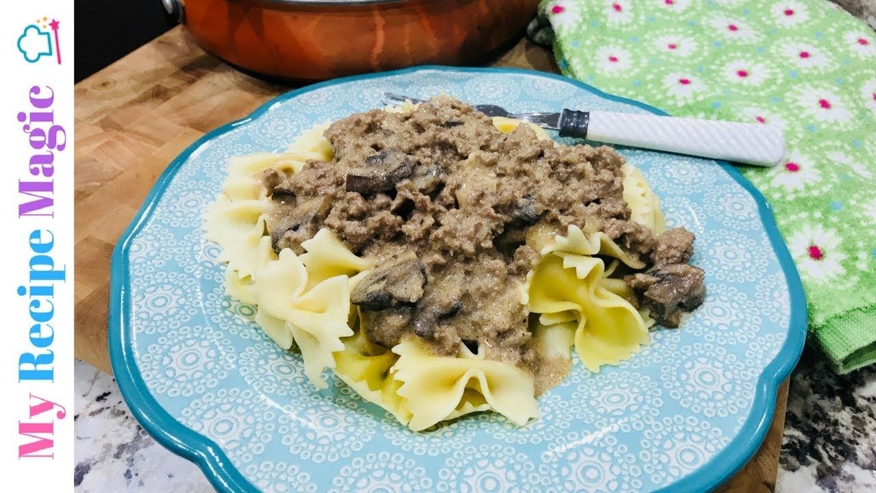 One Pan Beef Stroganoff