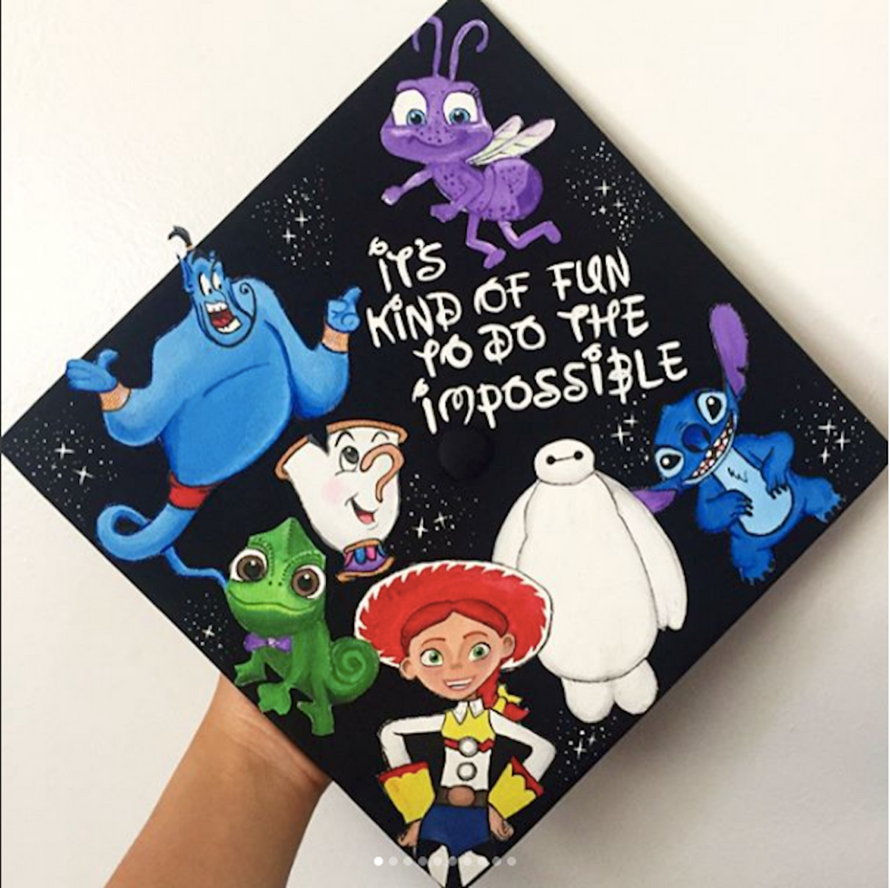 15 Graduation Cap Decorating Ideas For Every Disney Fan