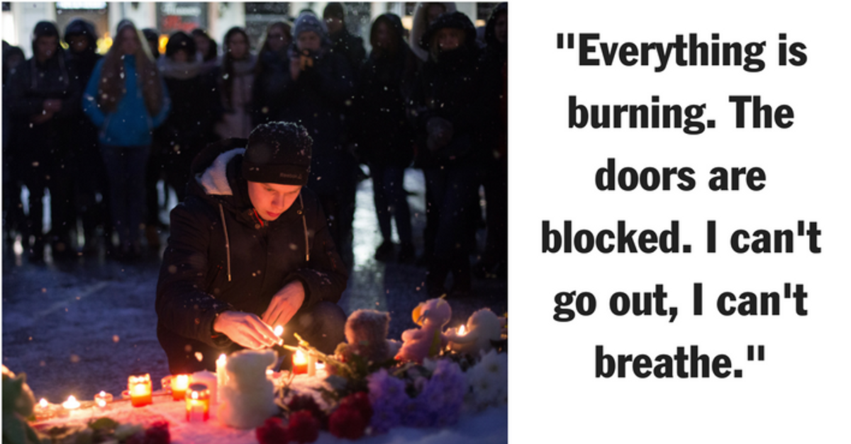 Tearful Goodbyes From Children Killed in Russia Mall Fire: 'We Are Burning, I Love You'