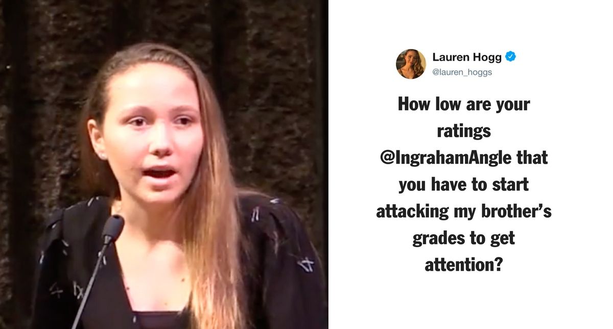 Parkland Survivor Lauren Hogg Confronts Fox Host Laura Ingraham & Melania Trump on Cyberbullying