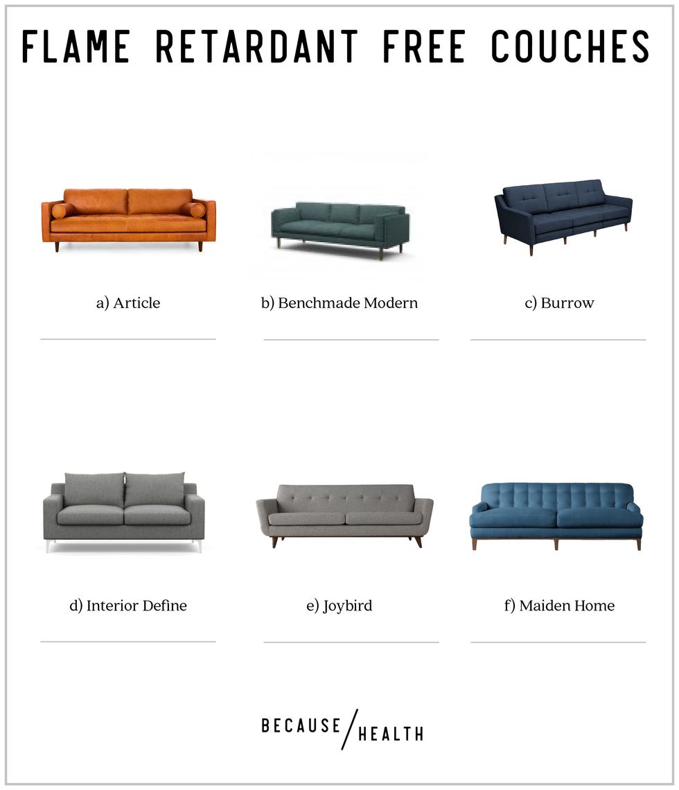 6 Online Modern Couches Without Flame Retardants Because Health