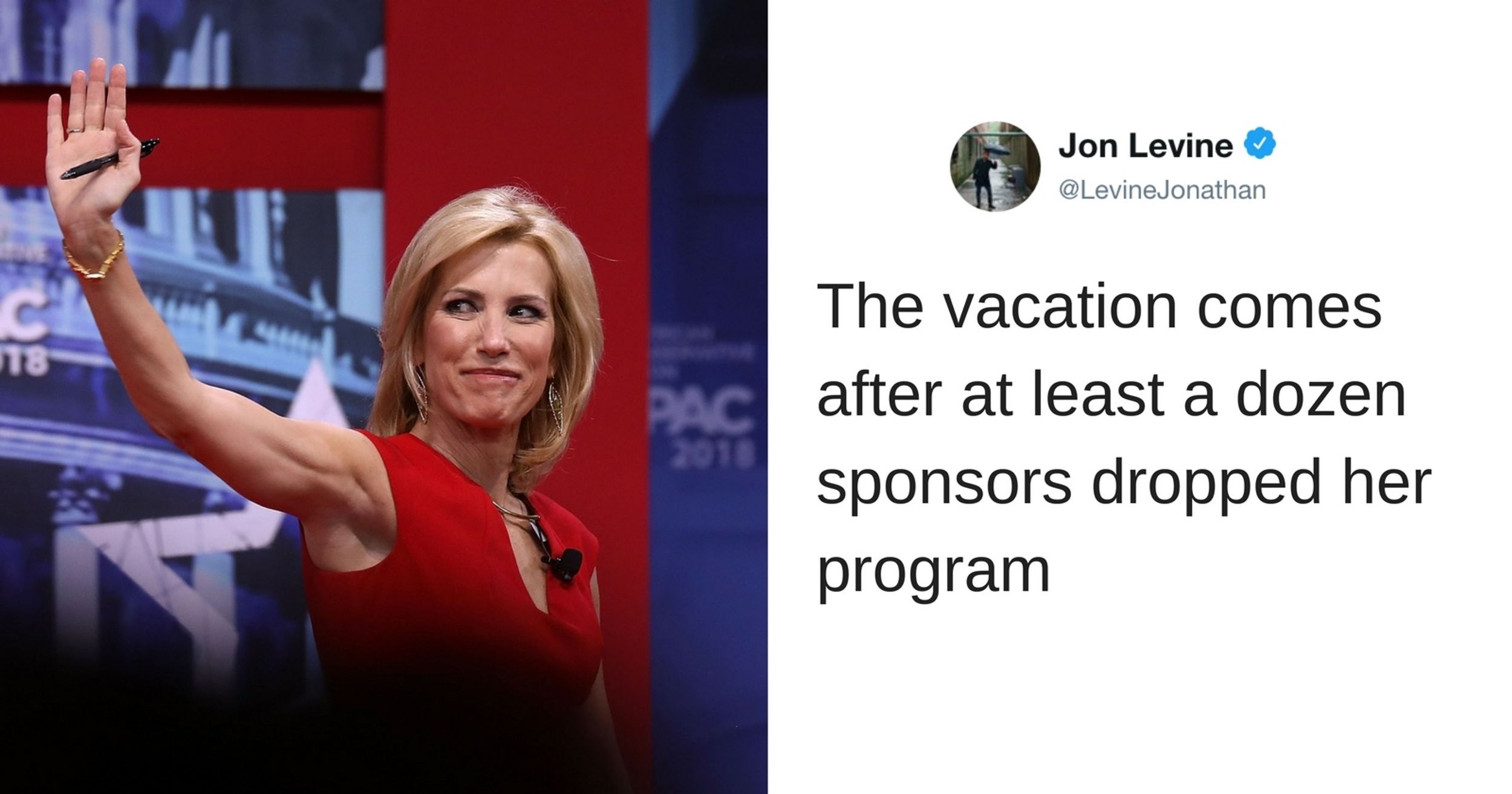 Fox News Host Laura Ingraham Just Announced She's 'Taking A Week Off'