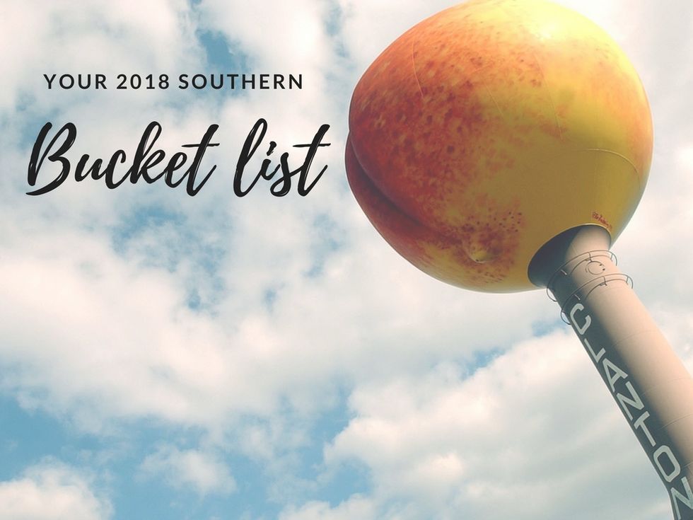 2018 bucket list: 15 things every Southerner should do this year