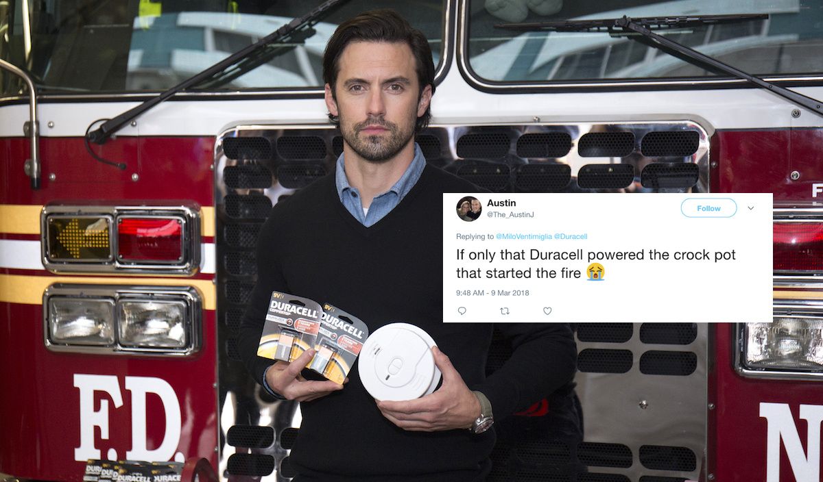 Milo Ventimiglia Teams With Duracell & Reminds You to Replace Old Batteries in Smoke Detectors