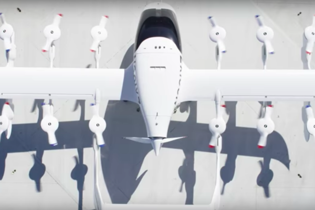 Watch Larry Page’s self-flying air taxi lift-off