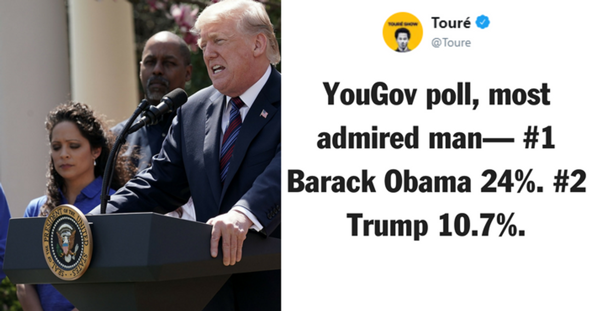 Poll: Trump Falls Short of 'Most Admired' Man in America