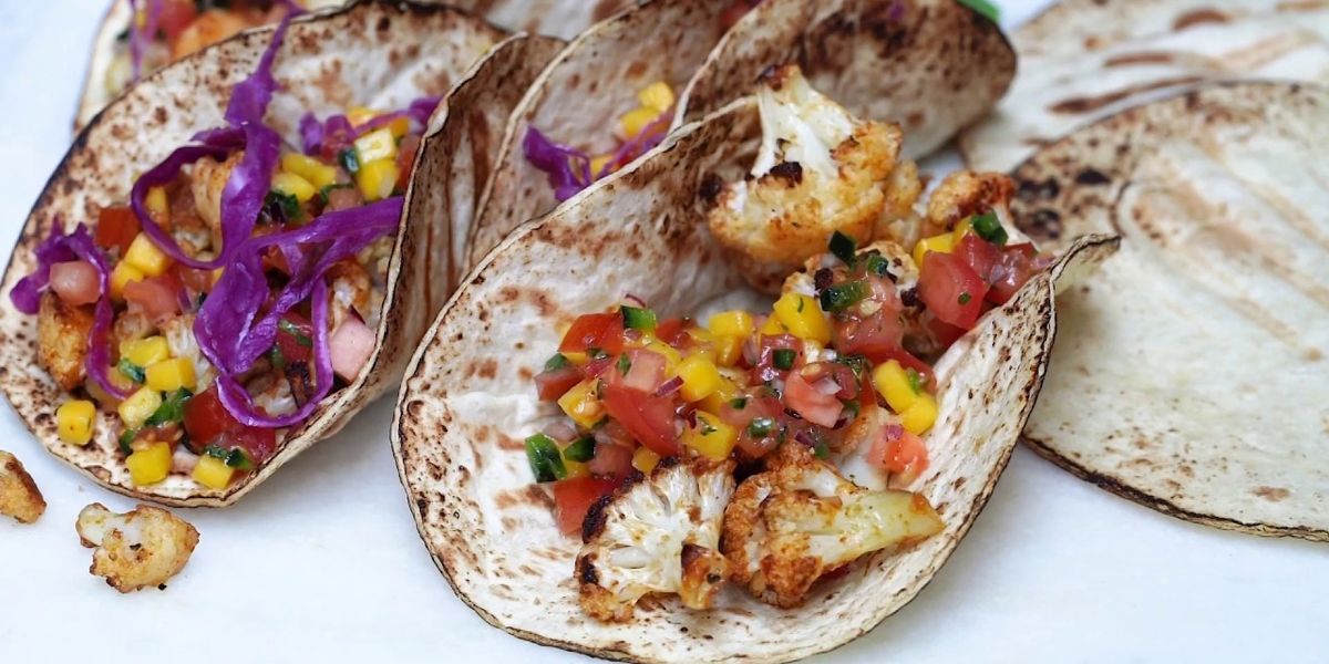 Best Vegan Tacos Recipe (With Cauliflower And Mango Salsa)