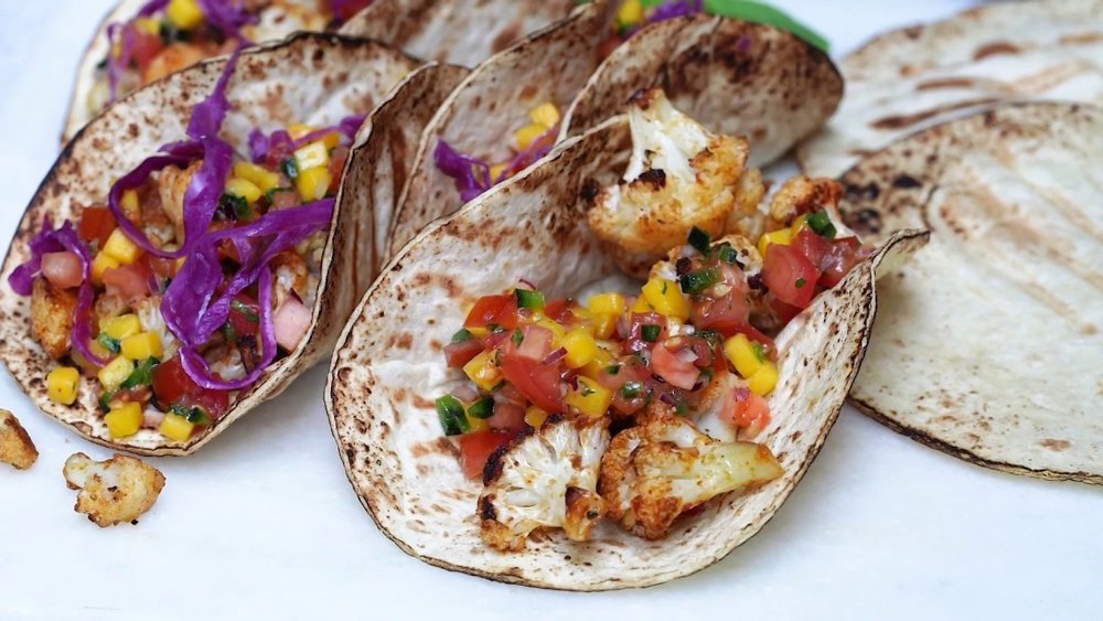 Best Vegan Tacos Recipe (With Cauliflower And Mango Salsa)