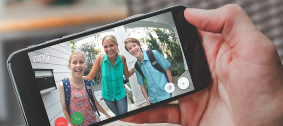 Picture of video from Ring doorbell in the Ring app.