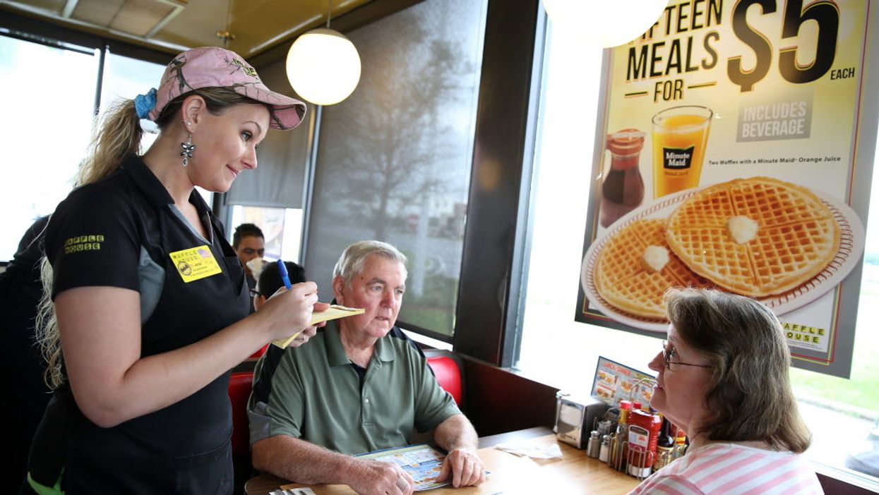 This is the only Waffle House where you can drink a beer