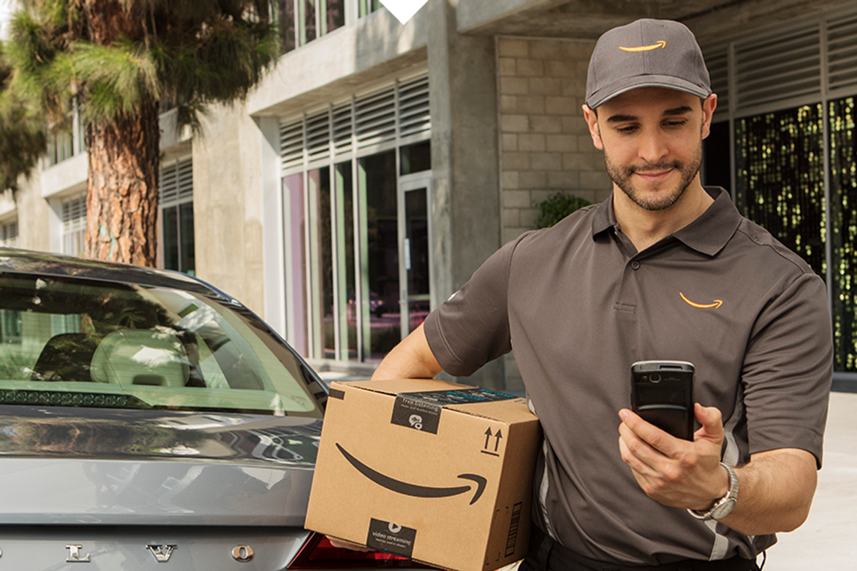 photo of a UPS delivery person.