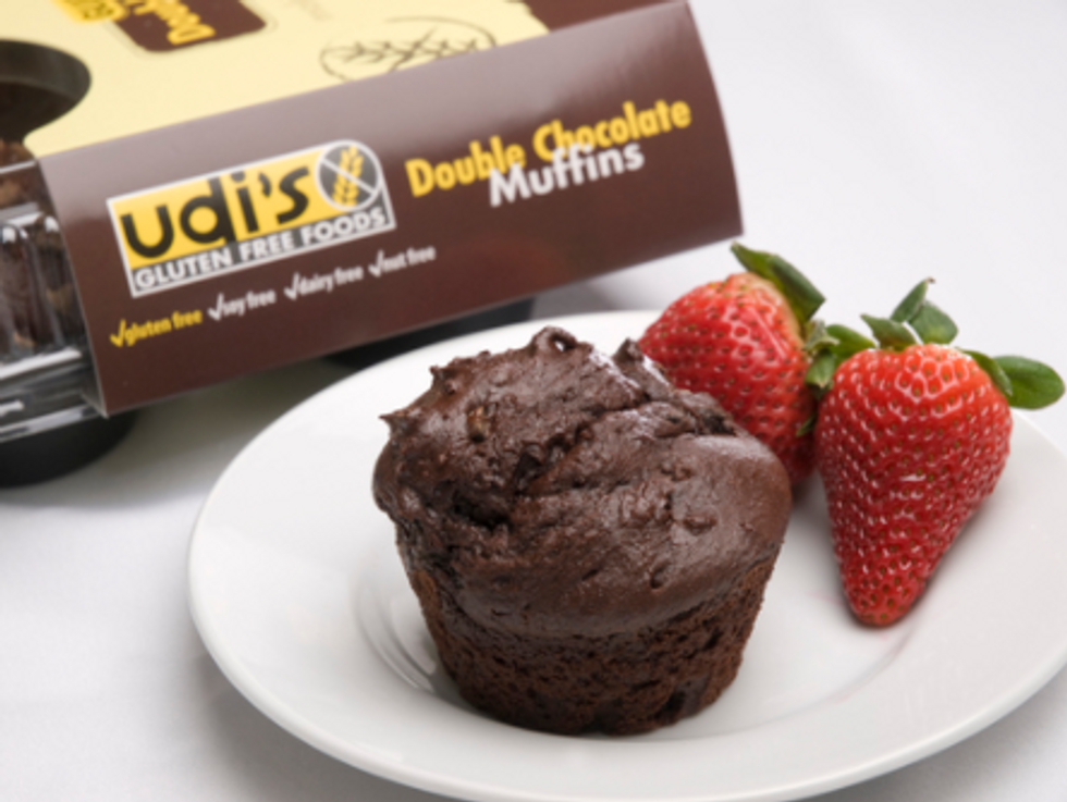 Udi’s gluten-free double chocolate muffins are addictive