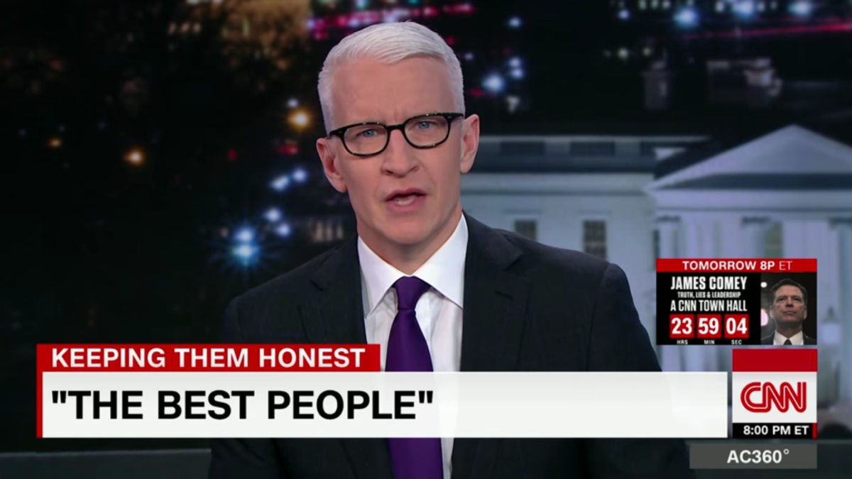Anderson Cooper Just Used One of Trump's Favorite Lines From the Campaign Trail to Slam Him for His Cabinet Problems